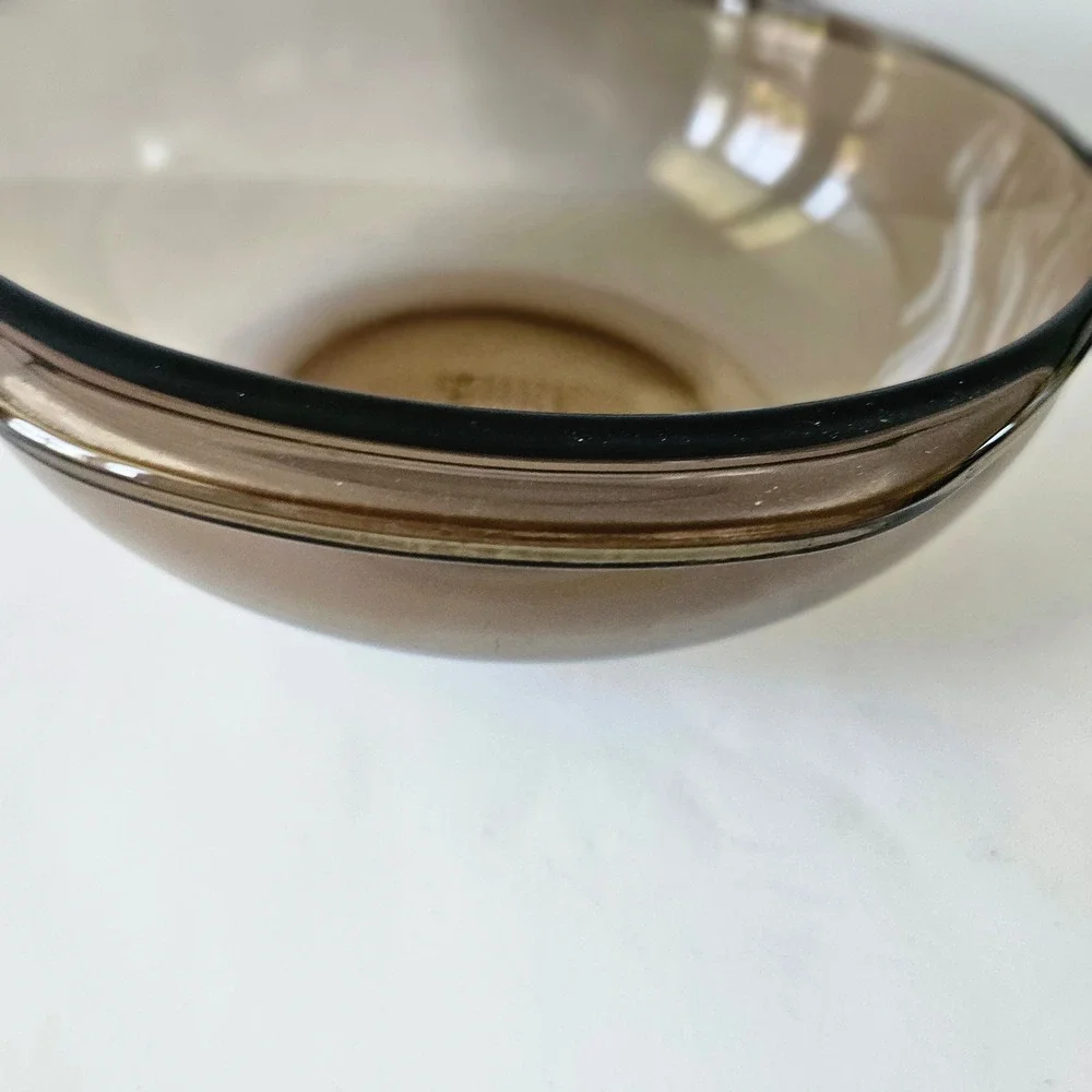 Vtg Pyrex Visions 024 Casserole Dish - 2 Liter Amber Glass NO LID